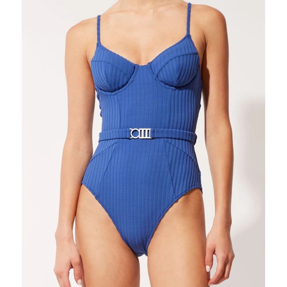 NWT Solid & Striped Spencer one piece swimsuit in varsity blue